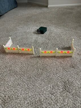 Vintage Department 56 Brite Lights lighted village fence